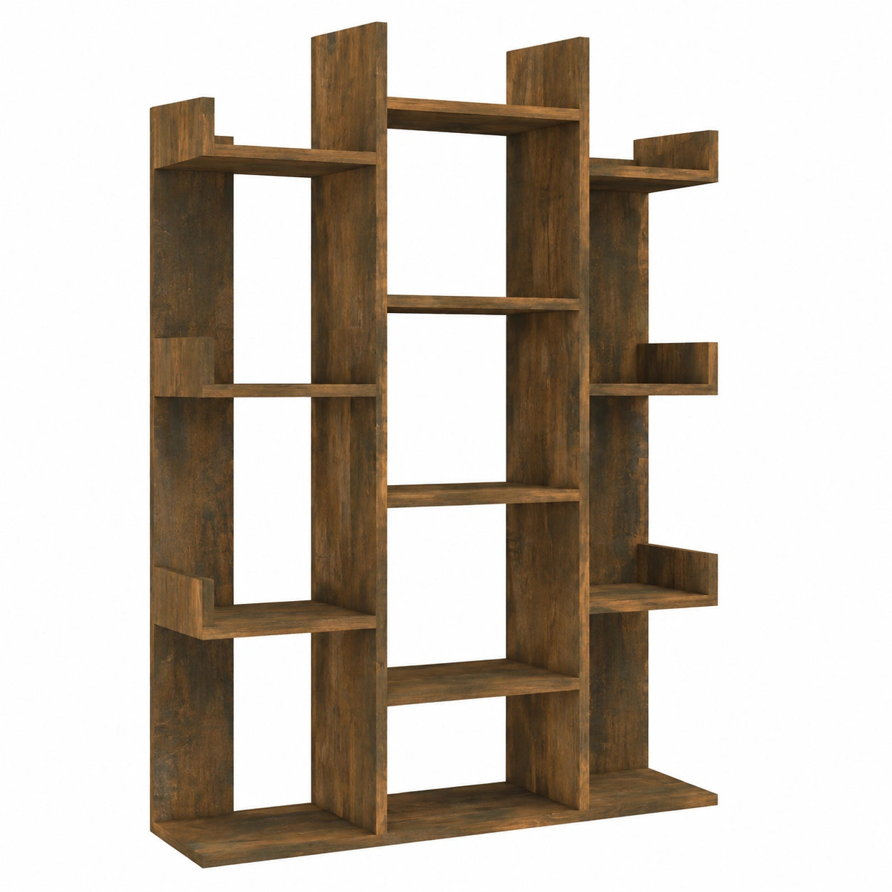 Bureau, avec rangement, en chêne, 86 x 25,5 x 140 cm, pour l’espace de travail