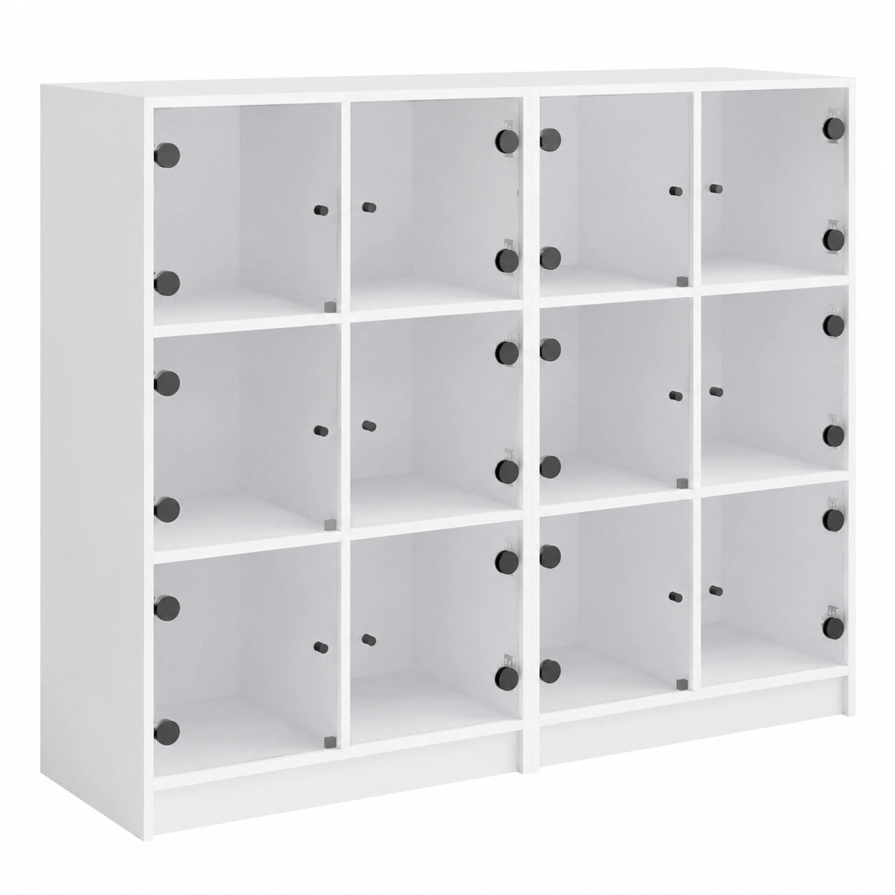 Armoire, avec portes, coloris blanc, 136 x 37 x 109 cm, pour la chambre