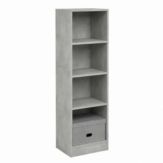 Bureau, avec rangement, coloris gris, 40 x 24 x 143 cm, pour l’espace de travail