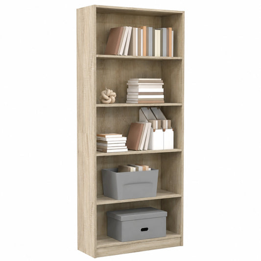 Bureau, modulable, avec rangement, avec portes, en chêne, 60 x 24 x 176 cm, pour l’espace de travail