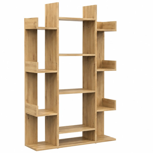 Bureau, en chêne, avec rangement, 86 x 25,5 x 140 cm, pour l’espace de travail