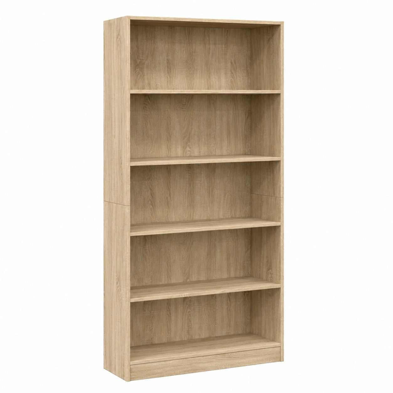 Bibliothèque, en chêne, 80 x 24 x 176 cm, pour le salon ou le bureau