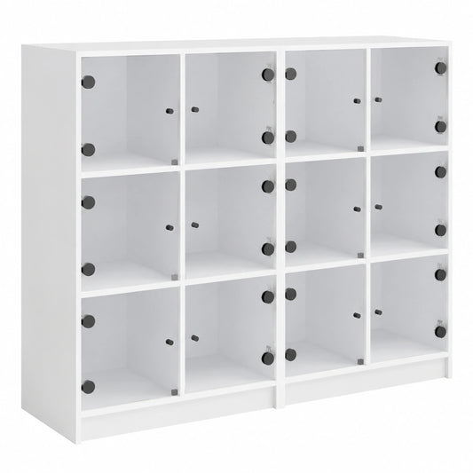 Armoire, avec portes, coloris blanc, 136 x 37 x 109 cm, pour la chambre