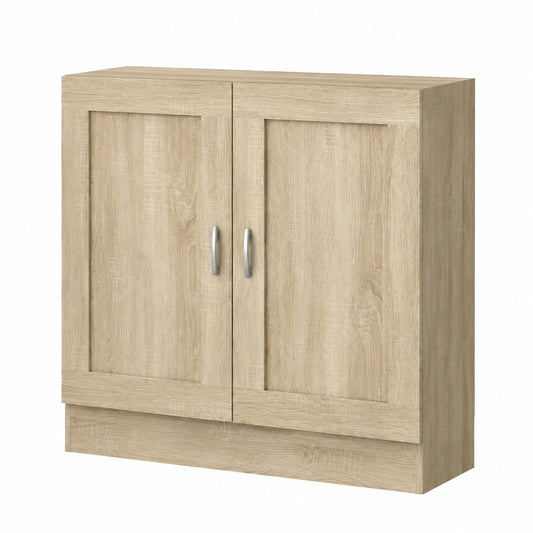 Bureau, avec rangement, avec portes, en chêne, 82,5 x 30,5 x 80 cm, pour l’espace de travail
