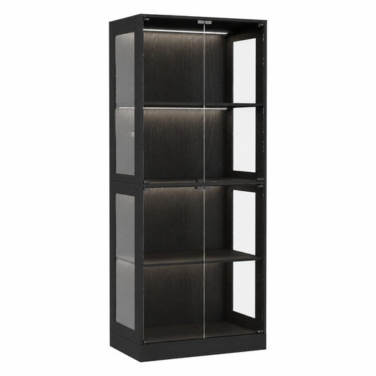 Armoire, en verre, 80 x 35 x 165 cm, pour la chambre